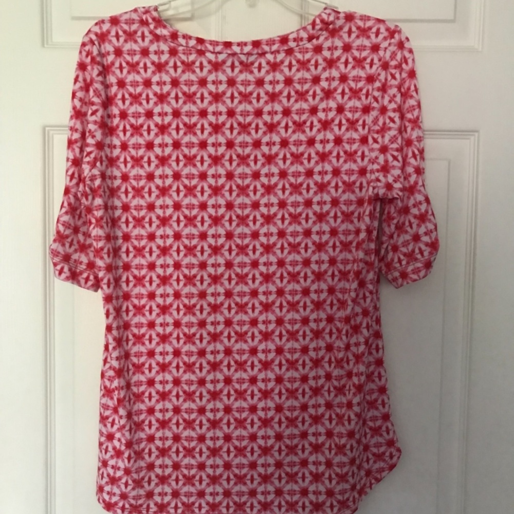 Susan Graver Liquid Knit Short Sleeve Top - Picture 2 of 5